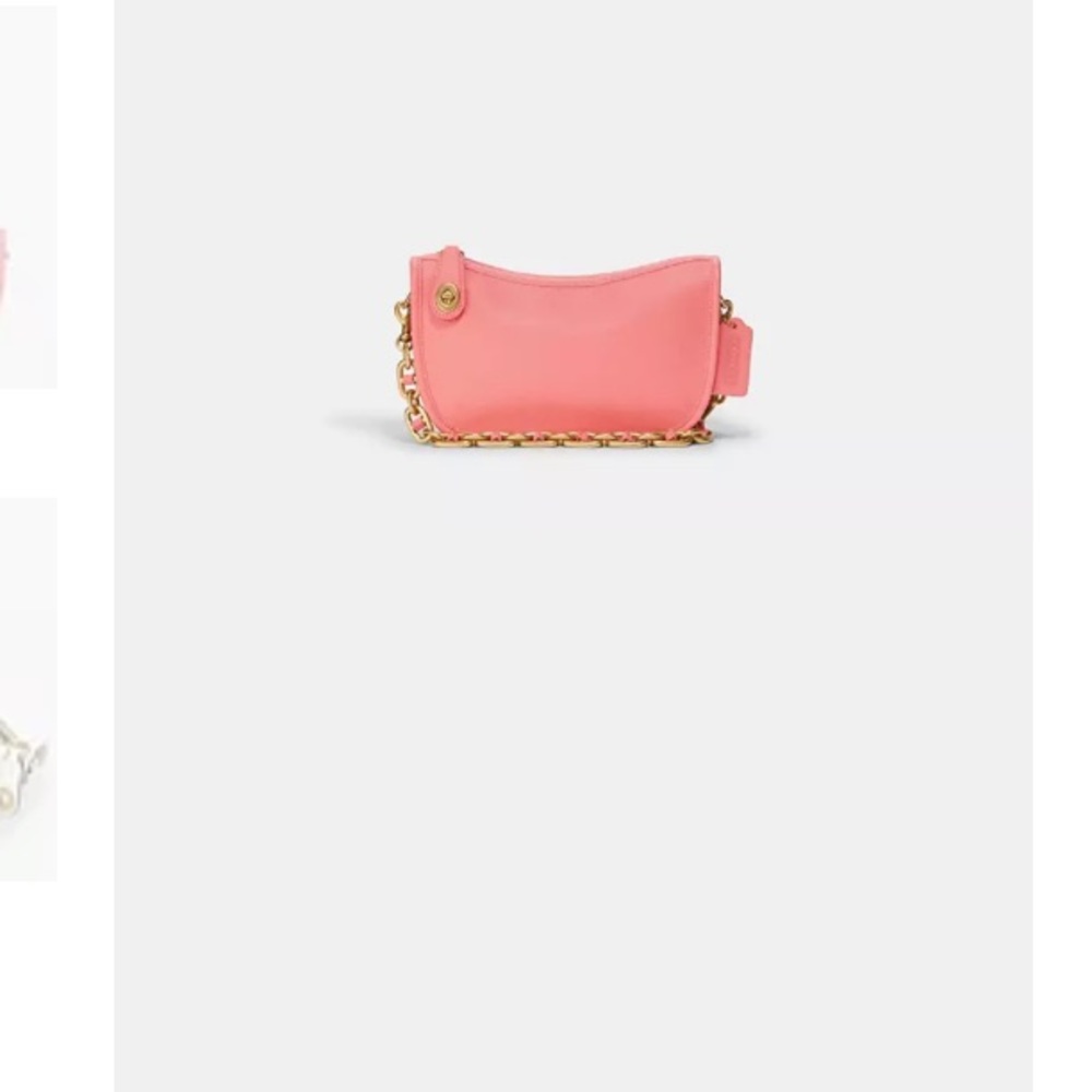 Coach swinger bag (pink).  Nwt Glovetanned leather. Perfect for summer!
